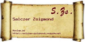 Salczer Zsigmond névjegykártya